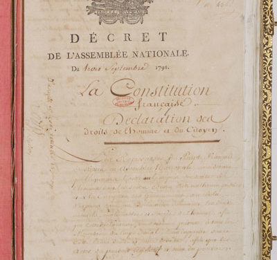 Les constitutions en France (de 1791 à nos jours)