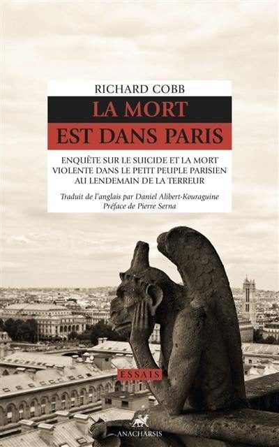 Sous la Révolution, le peuple. Réédition de l’oeuvre de Richard Cobb par les éditions Anacharsis.