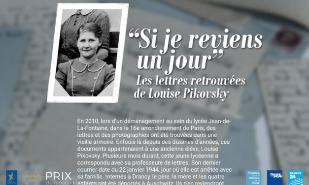 « Si je reviens un jour », les lettres retrouvées de Louise Pikovsky