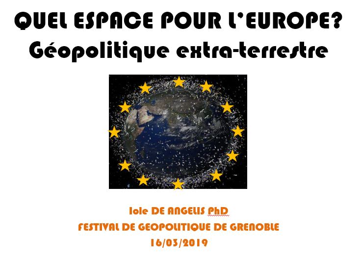 Quel espace pour l’Europe ?