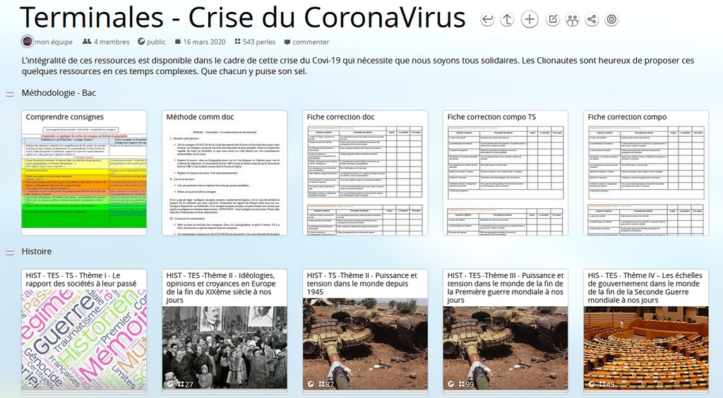 Continuité pédagogique et crise du Coronavirus