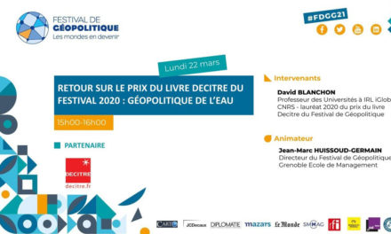 Prix du livre Decitre du Festival 2020 : Géopolitique de l’eau