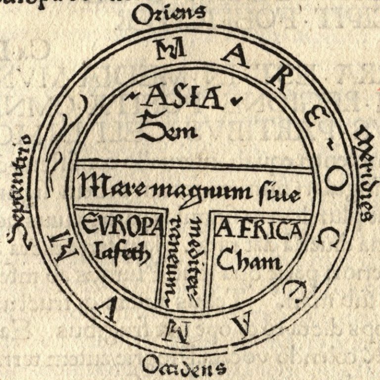 Carte T-O des Étymologies d'Isidore de Séville