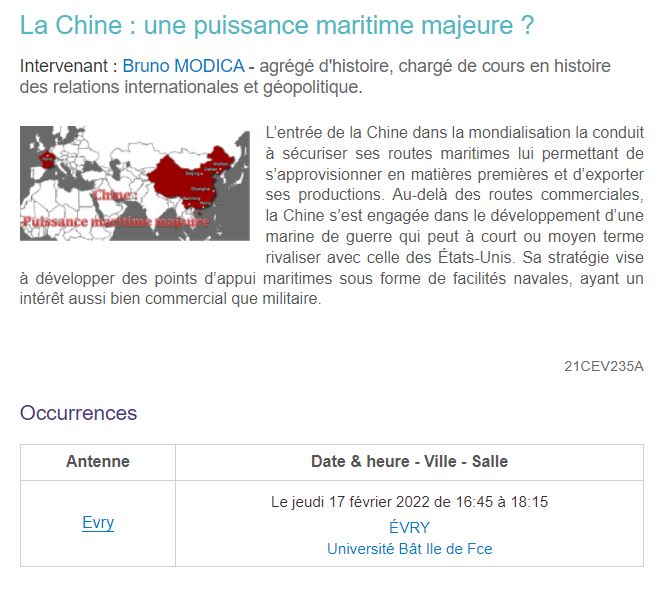La Chine, puissance maritime majeure ?