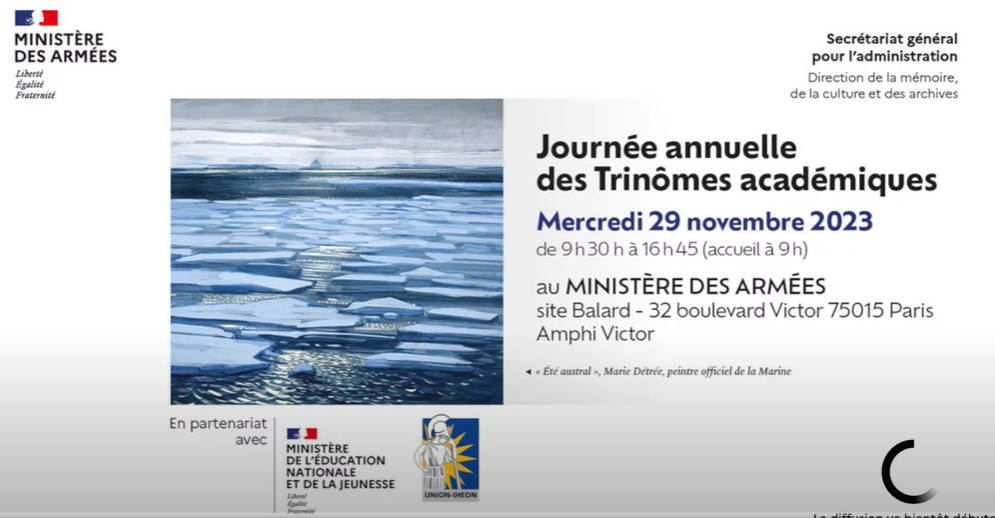 36ème Journée annuelle des Trinômes académiques. Penser le monde de demain.