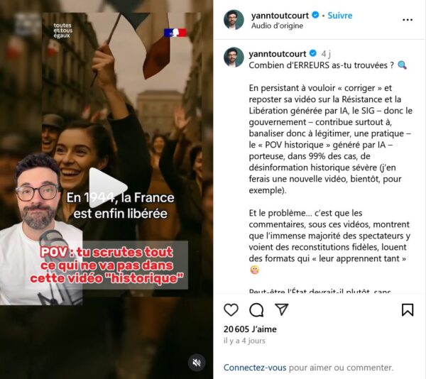 Capture d'écran de la vidéo d'analyse de Yann Bouvier