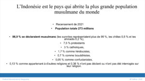L’Indonésien un musulman non arabe