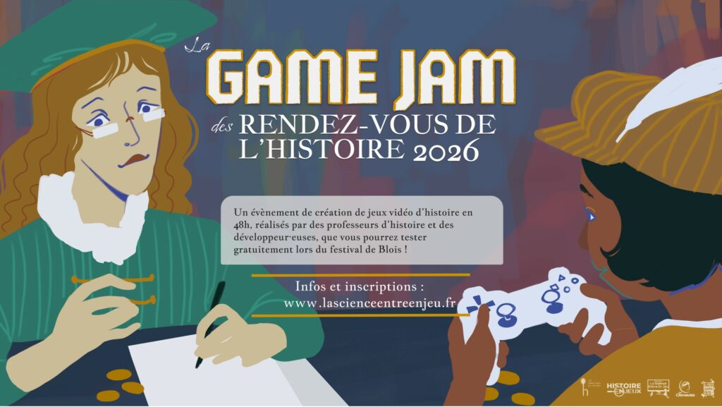 Les Clionautes, partenaires de la 5ᵉ Game Jam des Rendez-vous de l&rsquo;Histoire