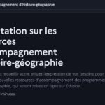 Ressources d&rsquo;accompagnement en histoire-géographie : le ministère consulte les professeurs