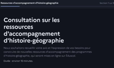 Ressources d&rsquo;accompagnement en histoire-géographie : le ministère consulte les professeurs