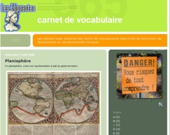 Le carnet de vocabulaire des Clionautes