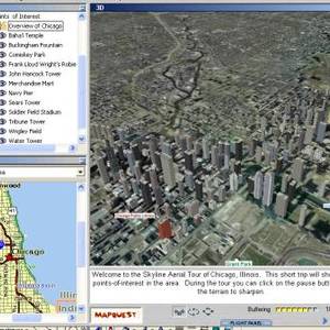 Les villes américaines avec Terra explorer